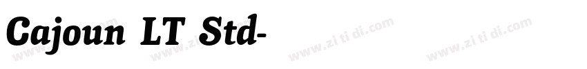 Cajoun LT Std字体转换
